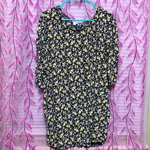 Navy floral Dress Shirt